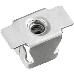 AUVECO 21027 Fender Bracket Retainer Nut, #8 Screw, Metal/Spring Steel, Zinc Organic