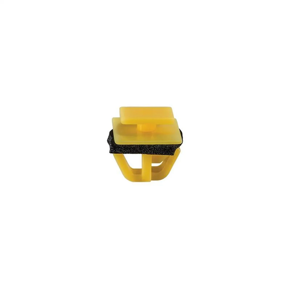 AUVECO 21064 Rocker Panel Molding Clip, (10 x 11 mm Top x 14 x 19 mm Bottom) Head, Nylon, Yellow