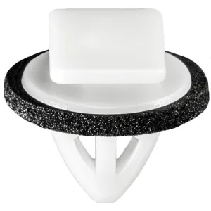 AUVECO 21244 Rocker Panel Molding Clip, (11 x 15.5 mm Top x 16 mm Dia Bottom) Head, Nylon, White