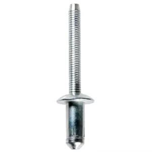 AUVECO 21286 Specialty Rivet, 1/4 in Dia, 3/16 to 17/64 in Grip Range, Steel