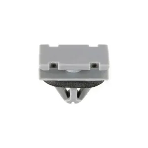 AUVECO 21374 Rocker Molding Clip, (12 x 20 mm Top and Bottom) Head x 11 mm L Stem x 9 mm Hole, Nylon, Gray