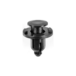 AUVECO 21563 Push-Type with Drive Pin Front Bumper and Fender Retainer, 20 mm Dia Head x 15 mm L Stem, Nylon, Black