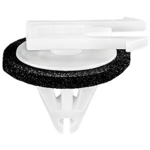 AUVECO 21825 Molding Clip, (8 x 18 mm Top x 15 mm Dia Bottom) Head, Nylon, White