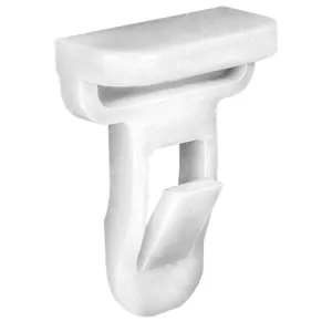 AUVECO 21857 Front and Rear Spoiler Molding Clip, (10 x 20 mm) Head, Nylon, White