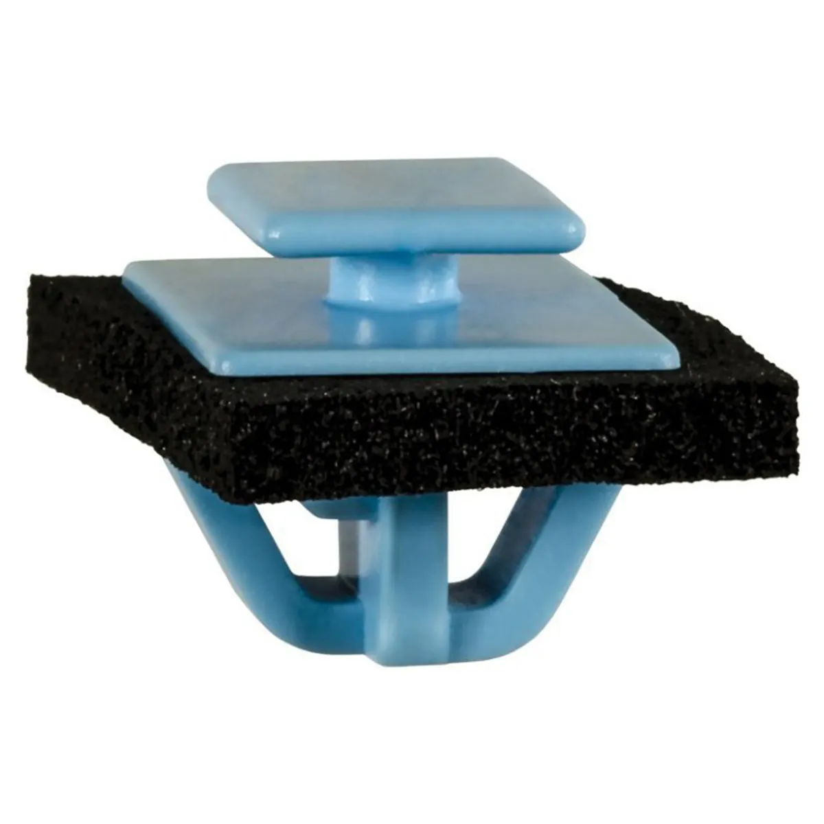 AUVECO 22015 Door and Exterior Molding Clip, (10 x 12 mm Top x 14 x 20 mm Bottom) Head, Nylon, Blue