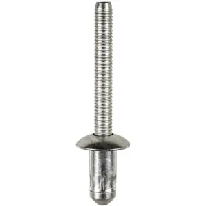 AUVECO 22023 Specialty Rivet, 1/4 in Dia x 0.11 to 0.189 in Grip Range, Steel Rivet/Steel Mandrel, Zinc