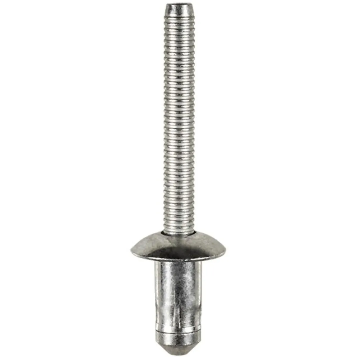 AUVECO 22023 Specialty Rivet, 1/4 in Dia x 0.11 to 0.189 in Grip Range, Steel Rivet/Steel Mandrel, Zinc