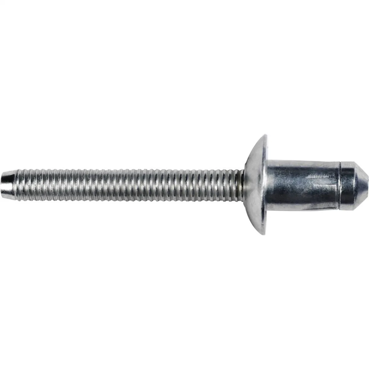 AUVECO 22067 Specialty Rivet, 1/4 in Dia x 0.06 to 0.138 in Grip Range, Steel, Zinc