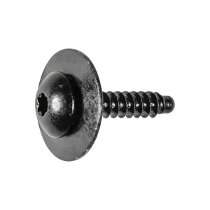 AUVECO 22070 Torx Pan Head Sems Dog Point Tapping Screw, M4.2 x 1.41 mm Screw x 20 mm L, Zinc, Black