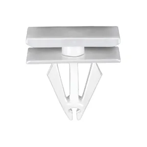 AUVECO 22099 Wheel Opening and Rocker Molding Clip, (12 x 20 mm Top and Bottom) Head, Nylon, White