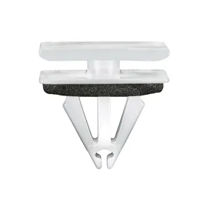 AUVECO 22124 Rocker Panel and Door Molding Clip, (12 x 20 mm Top and Bottom) Head, Nylon, White