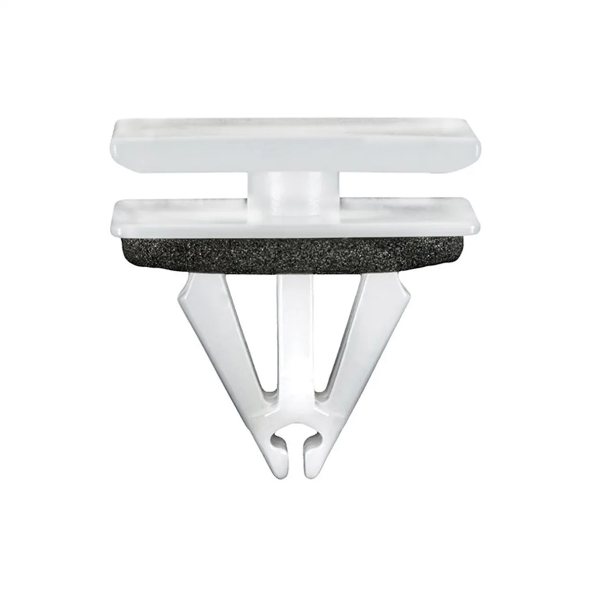 AUVECO 22124 Rocker Panel and Door Molding Clip, (12 x 20 mm Top and Bottom) Head, Nylon, White