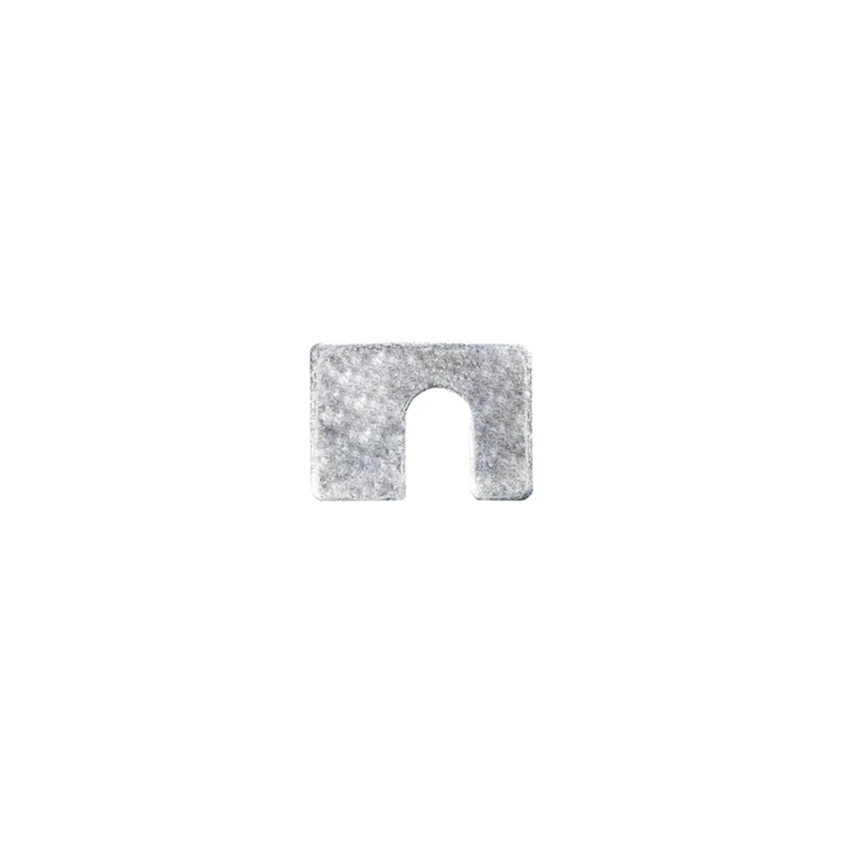 AUVECO 2453 Shim, 1/8 in THK x 1/2 in Slot x 1-3/4 x 1-1/4 in, Zinc