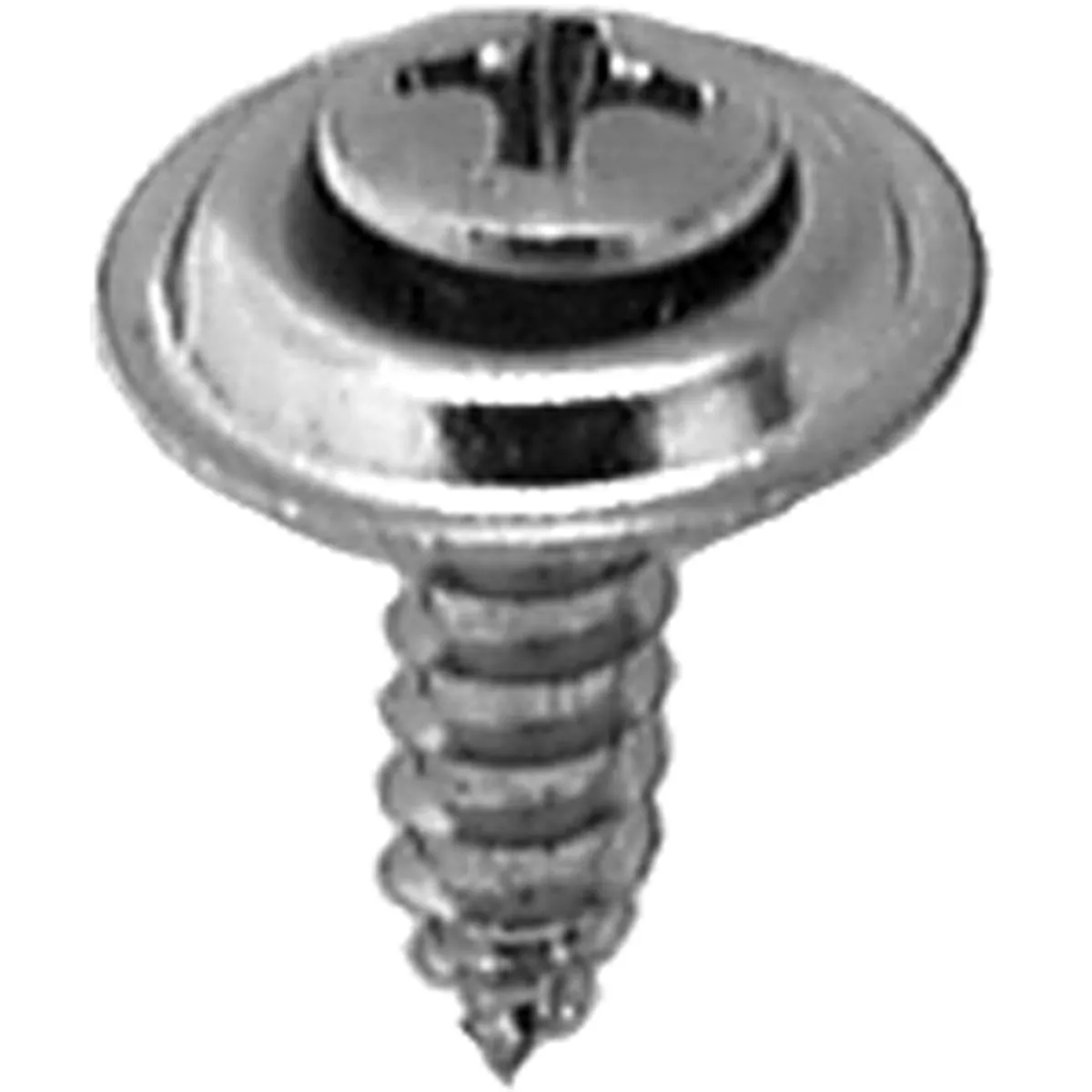 AUVECO 8 X 5/8 PHIL OVAL HD SEMS TAP SCRW CNTRSNK CHR