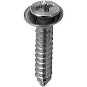 AUVECO 8 X 7/8 PHIL OVAL HEX SEMS TAP SCRW FLUSH CHROME