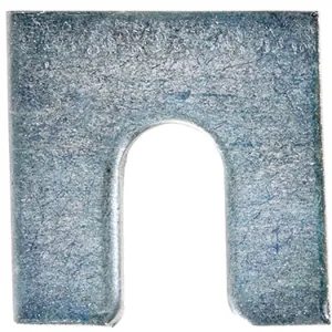 AUVECO 3155 Shim, 1/16 in THK x 3/8 in Slot x 1-1/4 x 1-1/8 in, Zinc