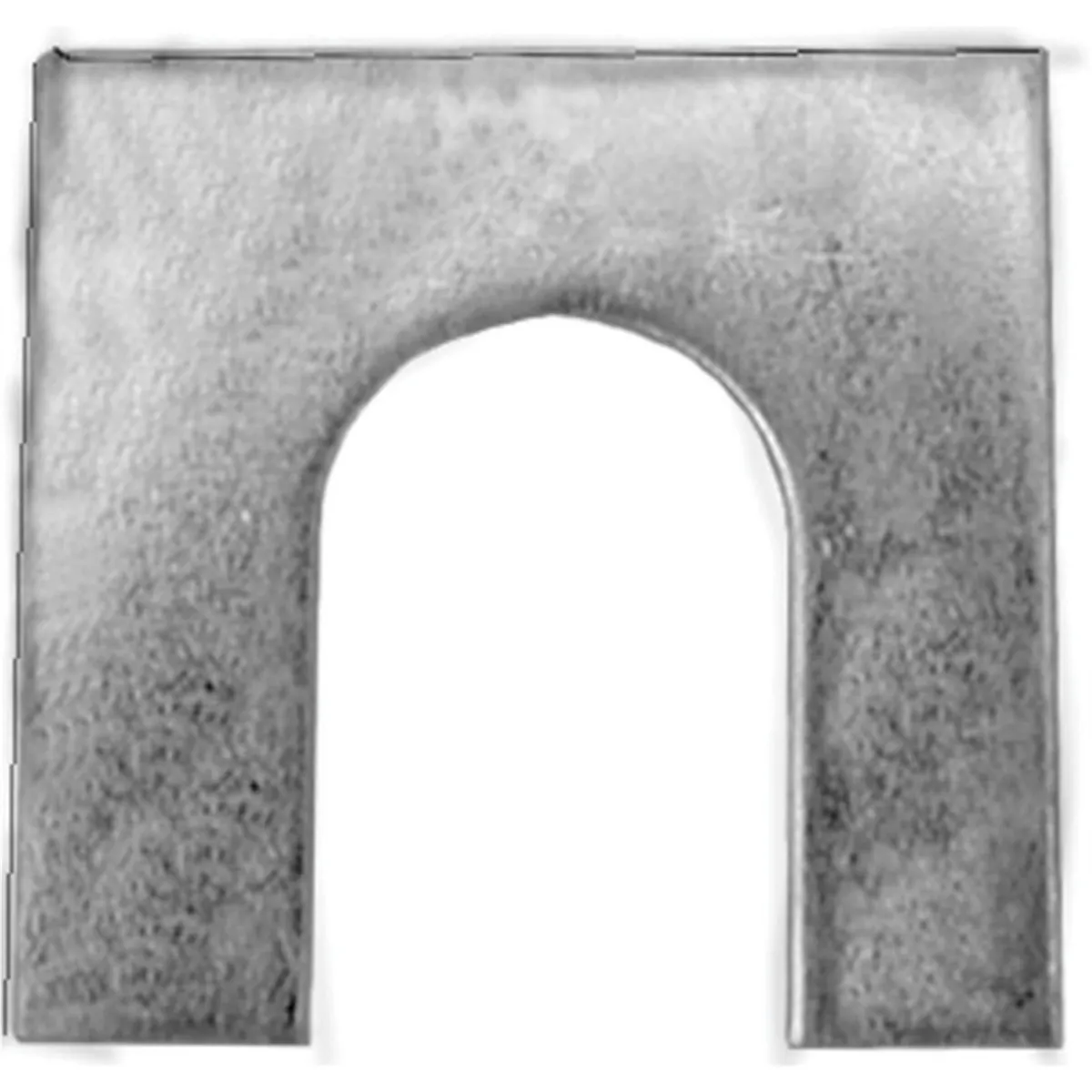 AUVECO 5076 Shim, 1/16 in THK x 1/2 in Slot x 1-1/8 x 1-1/8 in, Zinc