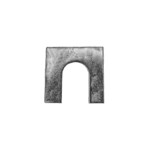 AUVECO 5077 Shim, 1/8 in THK x 1/2 in Slot x 1-1/8 x 1-1/8 in, Zinc
