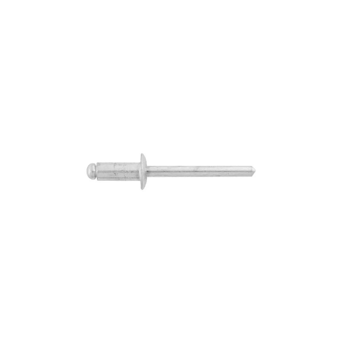 AUVECO 8311 Dome Head Blind Pan-L Rivet, 3/16 in Dia x 7/16 in L x 1/8 to 1/4 in Grip Range, Aluminum, Silver