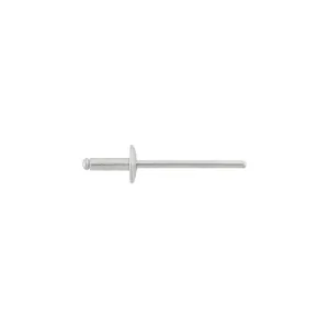 AUVECO 8931 Large Dome Head Blind Pan-L Rivet, 1/8 in Dia x 3/8 in L x 3/16 to 1/4 in Grip Range, Aluminum, Silver