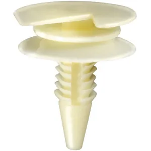 AUVECO AP11796 Triple Head Type 12 Door Trim Panel Retainer, 29/32 in Top x 7/8 in Dia Bottom Head, Nylon, White