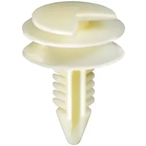 AUVECO AP12737 Triple Head Type 12 Door Panel Retainer, (21/32 in Dia Top x 3/4 in Dia Bottom) Head, Nylon, White