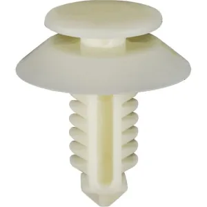 AUVECO AP13470 Double Head Type 7 Door Trim Panel Retainer, (1/2 in Dia Top x 3/4 in Dia Bottom) Head, Nylon, White