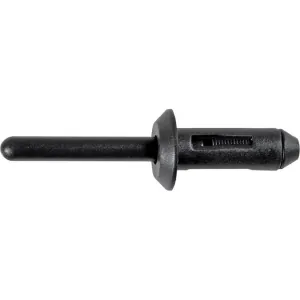 AUVECO AP13752 Type 1 Rivet, 17/64 in Dia Hole x 25/32 in L x 3/32 to 3/16 in Grip Range, Nylon, Black