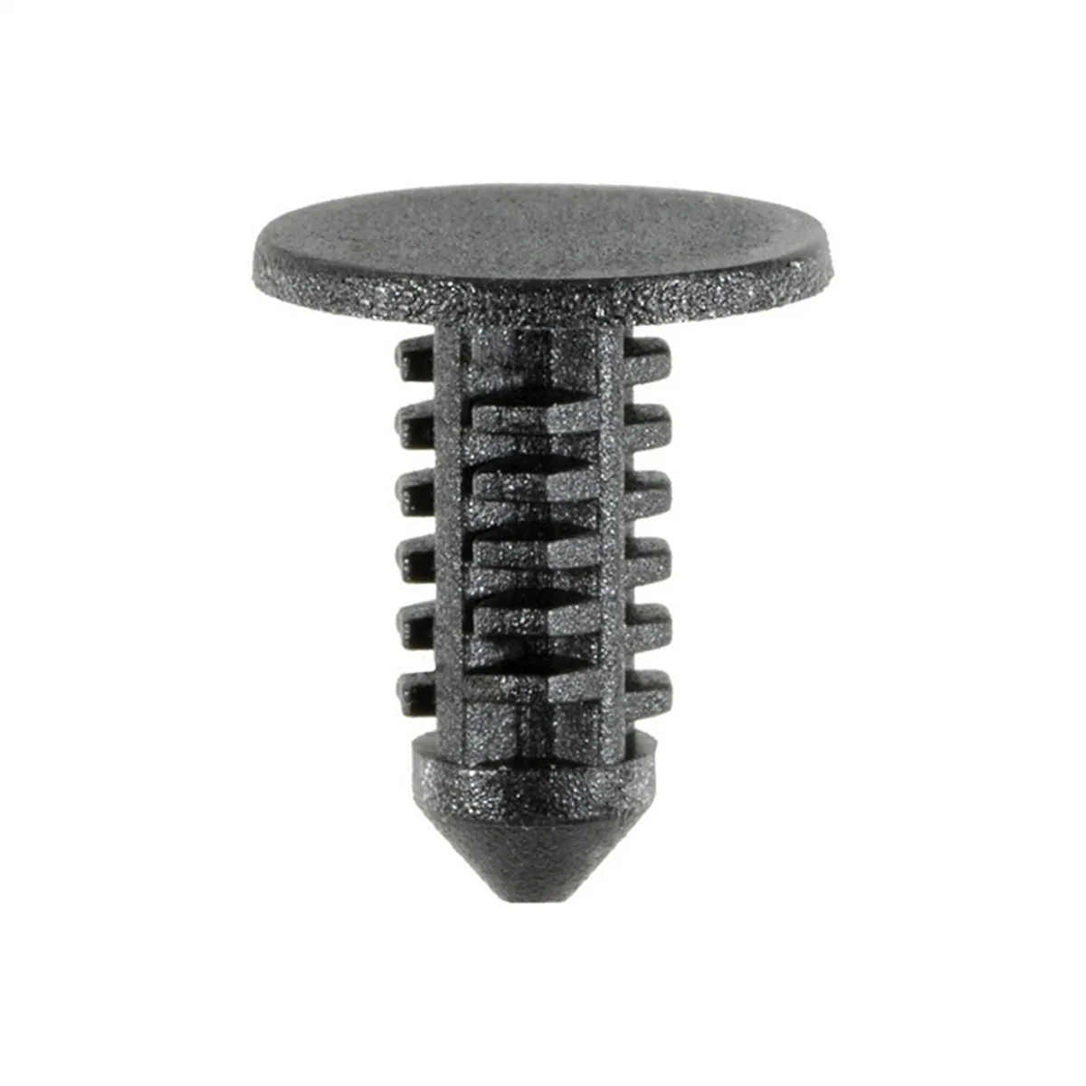 AUVECO AP14021 Single Head Type 1 Fascia Retainer, 7/16 in Dia Bottom Head x 7/32 in Dia Stem, Nylon, Black