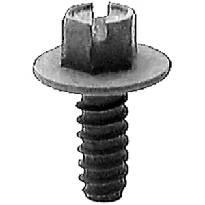 AUVECO PAK LIC PLATE SCREW SLTD HEX WSHR HD,#14 X 5/8 E-COAT