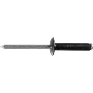 AUVECO AP17121 Rivet, 3/16 in Dia x 5/64 to 15/64 in Grip Range, Aluminum Rivet/Mandrel, Black