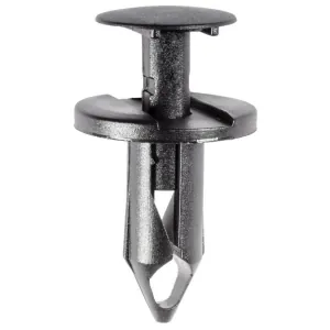 AUVECO AP17216 Push-Type with Closed End Air Baffle to Under Carriage Retainer, 20 mm Dia Head, Nylon, Black