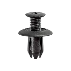 AUVECO AP17632 Push-Type Screw-Type with Open End Type 1 Retainer, 18 mm Dia Head x 12 mm L Stem x 8 mm Hole, Nylon