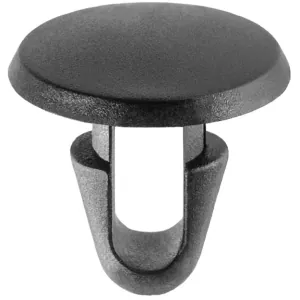 AUVECO AP18297 Single Head Hood Seal Retaining Clip, 13 mm Dia Bottom Head, Nylon, Black