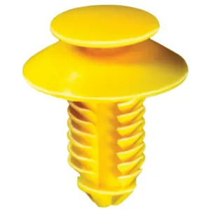 AUVECO AP18848 Double Head Type 7 Door Trim Panel Retainer, 1/2 in Dia Top x 3/4 in Dia Bottom Head, Nylon, Yellow