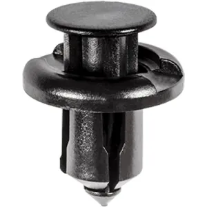 AUVECO AP19233 Push-Type with Drive Pin Front Bumper Retainer, 20 mm Dia Head x 13 mm L Stem, Nylon, Black