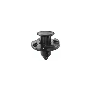 AUVECO AP19274 Push-Type with Drive Pin Retainer, 20 mm Dia Head x 9 mm L Stem x 8 mm Hole, Nylon, Black