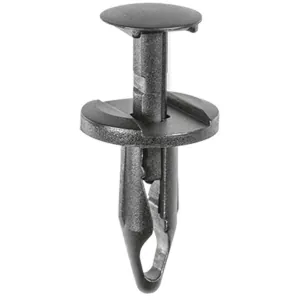 AUVECO AP19801 Push-Type with Closed End Type 3 Wheel Opening Molding Retainer, 19/32 in Dia Head x 3/4 in L Stem