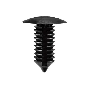 AUVECO AP19837 Single Head Type 1 Trim Panel Retainer, 3/4 in Dia Bottom Head, Nylon, Black