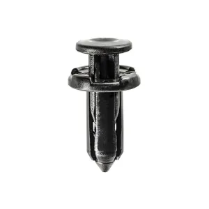 AUVECO AP20327 Push-Type with Drive Pin Bumper Fascia Retainer, 18 mm Dia Head x 21 mm L Stem, Nylon, Black