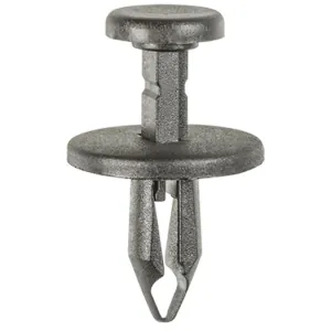 AUVECO AP20458 Push-Type with Closed End Side Shield Retainer, 20 mm Dia Head x 17 mm L Stem x 7 mm Hole, Black