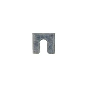AUVECO AP3156 Shim, 1/8 in THK x 3/8 in Slot x 1-1/4 x 1-1/8 in, Zinc