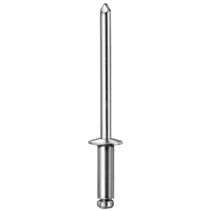 AUVECO AP8301 Dome Head Blind Pan-L Rivet, 3/16 in Dia x 9/16 in L, Aluminum