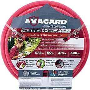 Avagard Rubber Water Hose Assembly 5/8in x 50ft