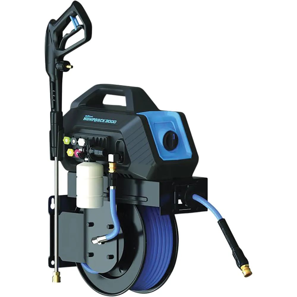 Blushield 3000 PSI Pressure Washer with Self-Retracting Hose Reel