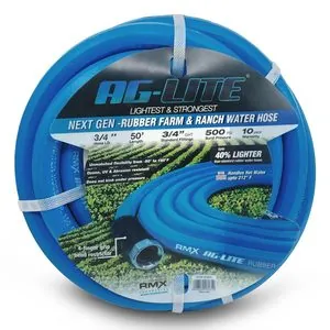 BluBird AG-Lite Rubber Water Hose Assembly 3/4" x 50'