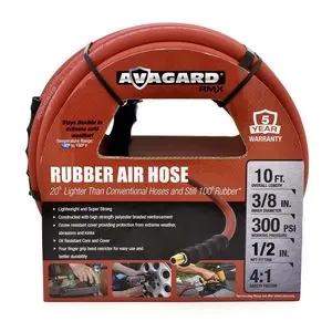BluBird BluBird Avagard Rubber Air Hose 3/8 in. x 10 ft.