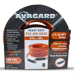 BluBird Avagard PVC Air Hose Assembly 3/8" x 50'