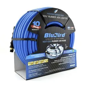 BluBird Rubber Air Hose Assembly 3/8" x 100'