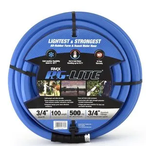 BluBird AG - Lite Rubber Water Hose Assembly 3/4" x 100'